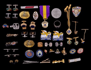 Men's + Lions Club Jewelry and Buttons