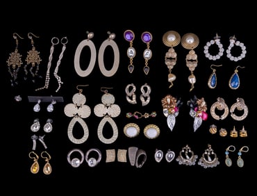 Rhinestone, Faux Pearl, + other Earrings
