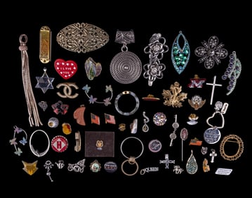 Assorted Pins, Pendants, Brooches, and Accessories