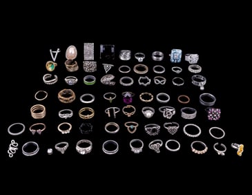 Over 60 Costume Jewelry Rings?