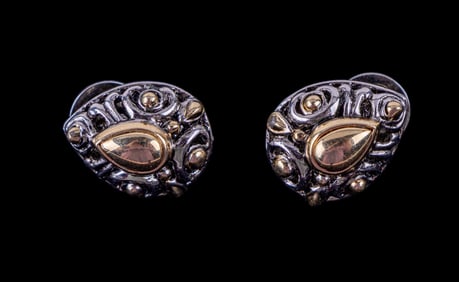 John Hardy Attr. 14k Over Sterling earrings?