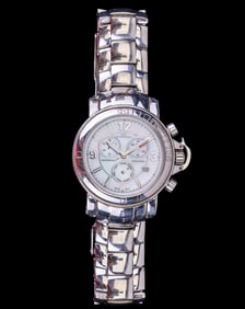 Klaus-Kobec Chronograph Watch with Mother of Pearl
