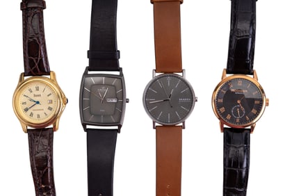 4 Int'l Watches w/ Swiss, German, Danish