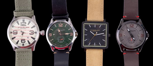 4 Stuhrling Watches With Various Designs