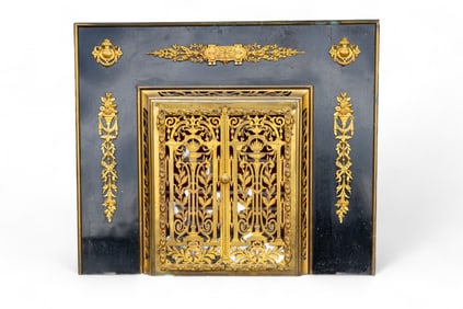 Elaborate Fireplace Front / Surround with Doors
