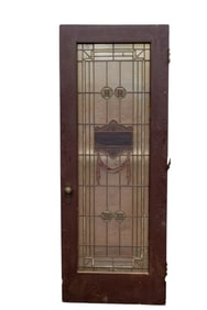 Large Stained Glass Door In Frame