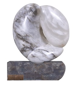Caplan "Night and Day" Alabaster Sculpture