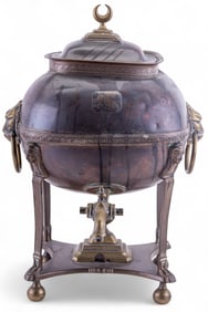 Egyptian Revival Bronze Coffee Samovar