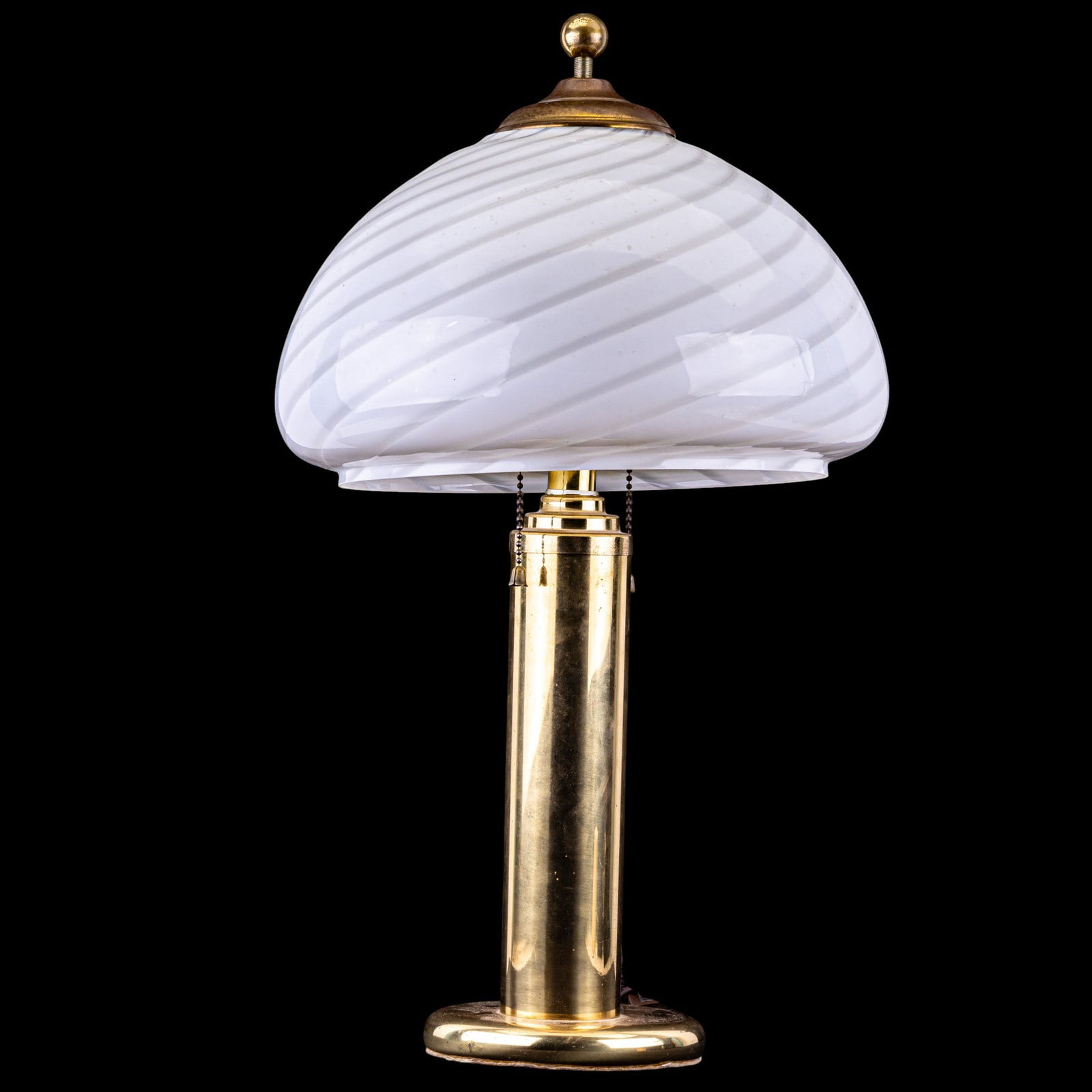 Vintage Brass and Murano Glass Table Lamp (1 of 10)