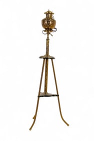 Rochester Electrified Brass Oil Floor Lamp