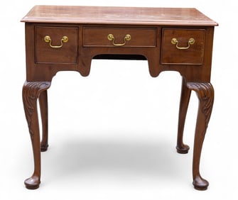Three-Drawer Vanity Table, Queen Anne Style