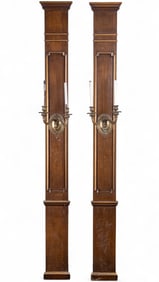 Wood Built-in Panel French Empire Sconces (2)