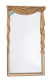 Regency Gilt Wood Swag Mirror