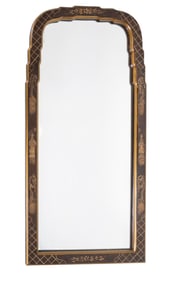 Baker, Lebarge Style Chinoserie Veneer Mirror
