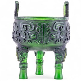 Jade Peking Glass Censer