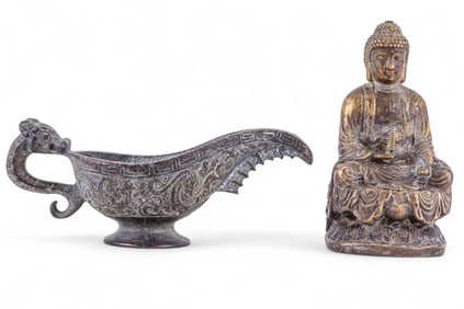 Chinese Bronze Zun and