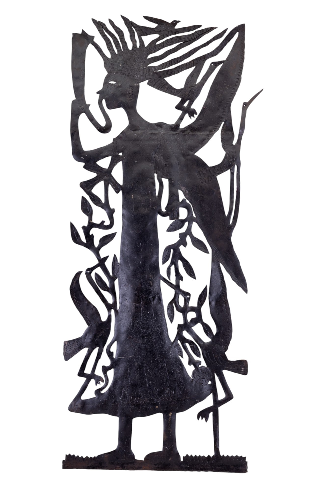 Modernist Style Cut Sheet Iron Wall Accent (1 of 9)