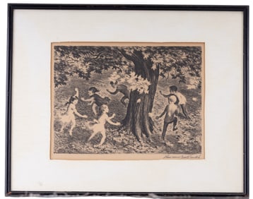 Lawrence Beall Smith "Frolic" Hand Signed Litho.