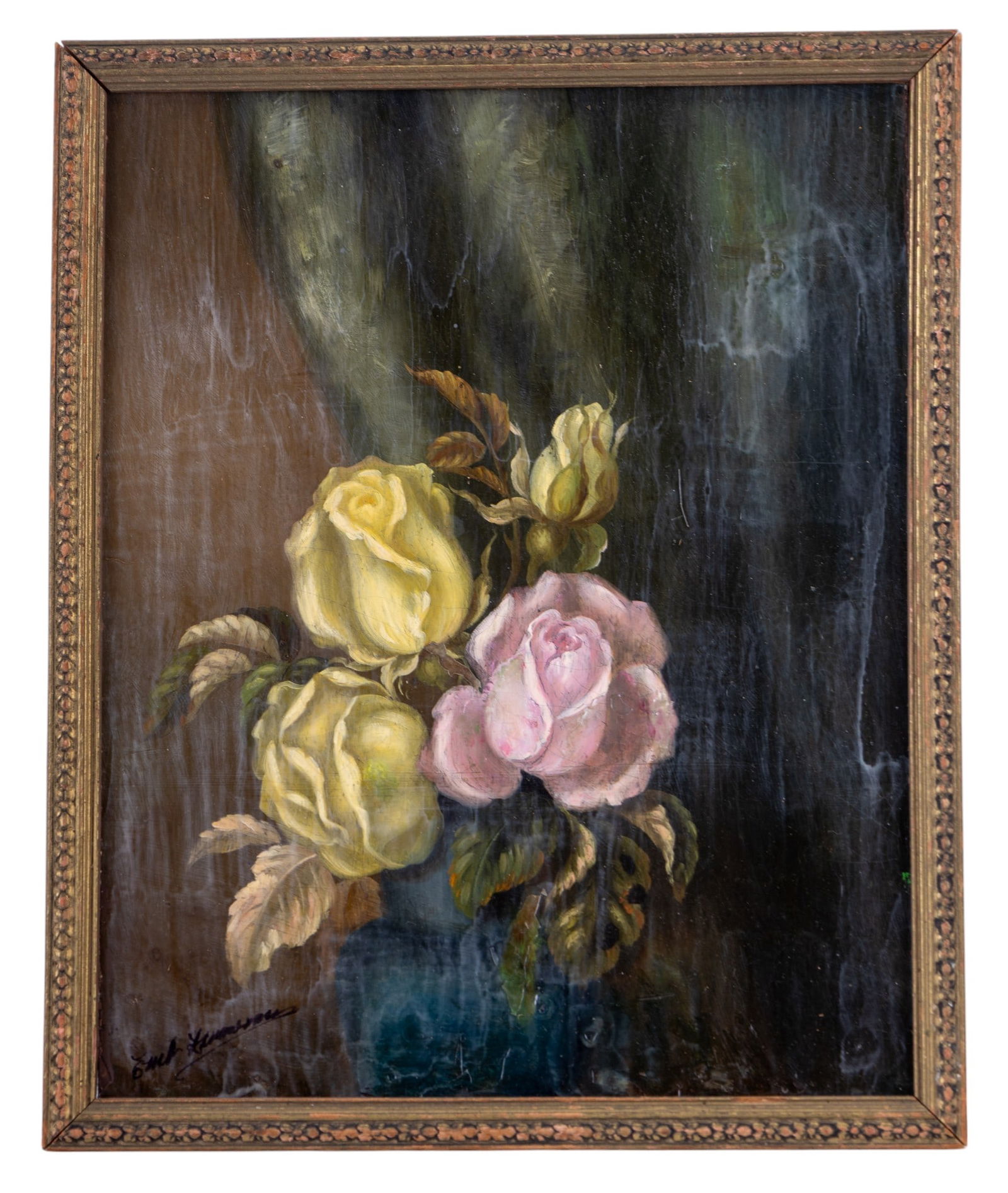 Ernst Zimmerman Oil on Board, Still-Life (1 of 5)