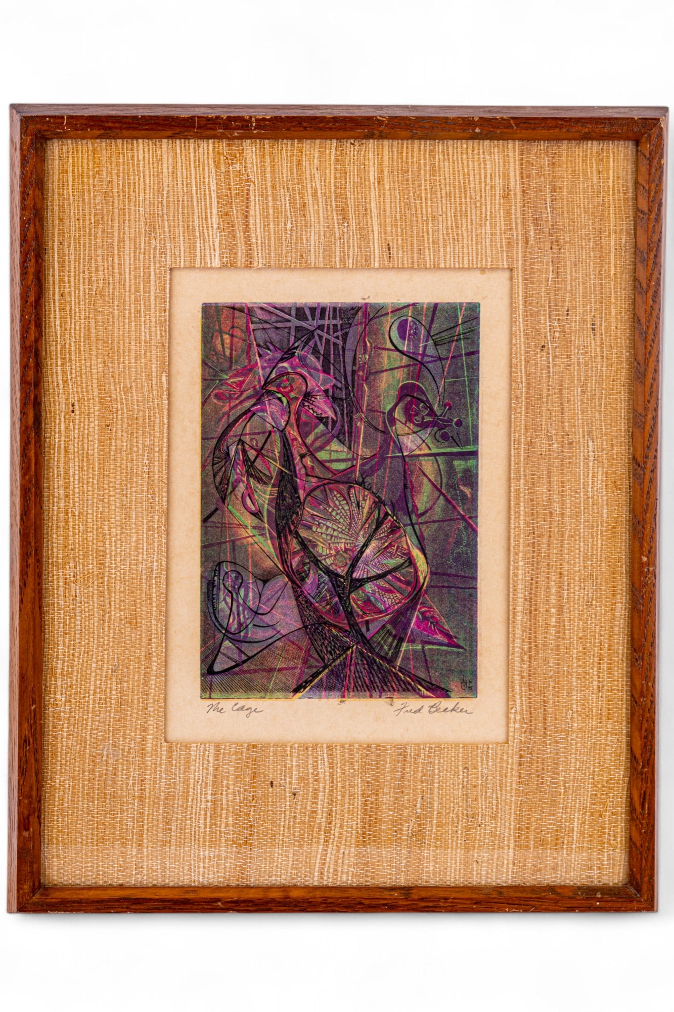 The Cage by Fred Becker (Am. 1913-2004), Signed (1 of 5)