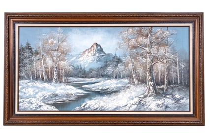 G. Whitman Large 20th C. Signed Oil Painting