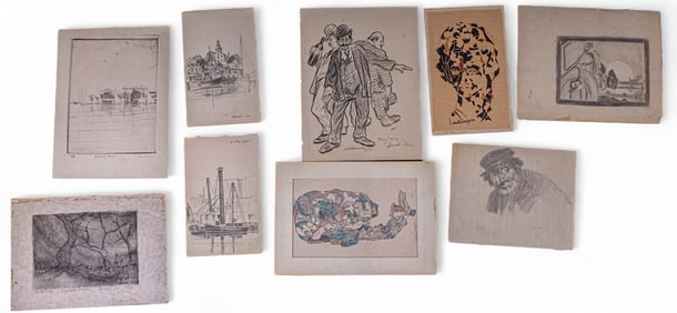 Graphite Sketches, Ink Drawings, and Etchings