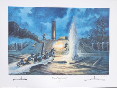 Paul Bender Print "David and Goliath" Civil War