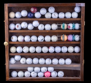 Golf Ball Display Rack with Balls
