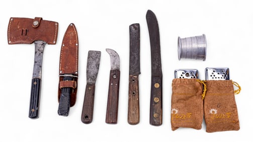 Vintage Hunting Knives and Arrowheads