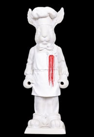 ~2' H Rabbit Chef Statue