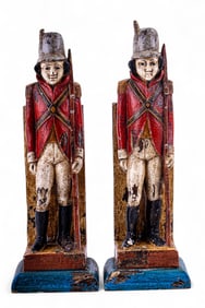 Painted Soldier Bookends