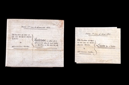 Antique Vellum Indentures, Reign of George IV