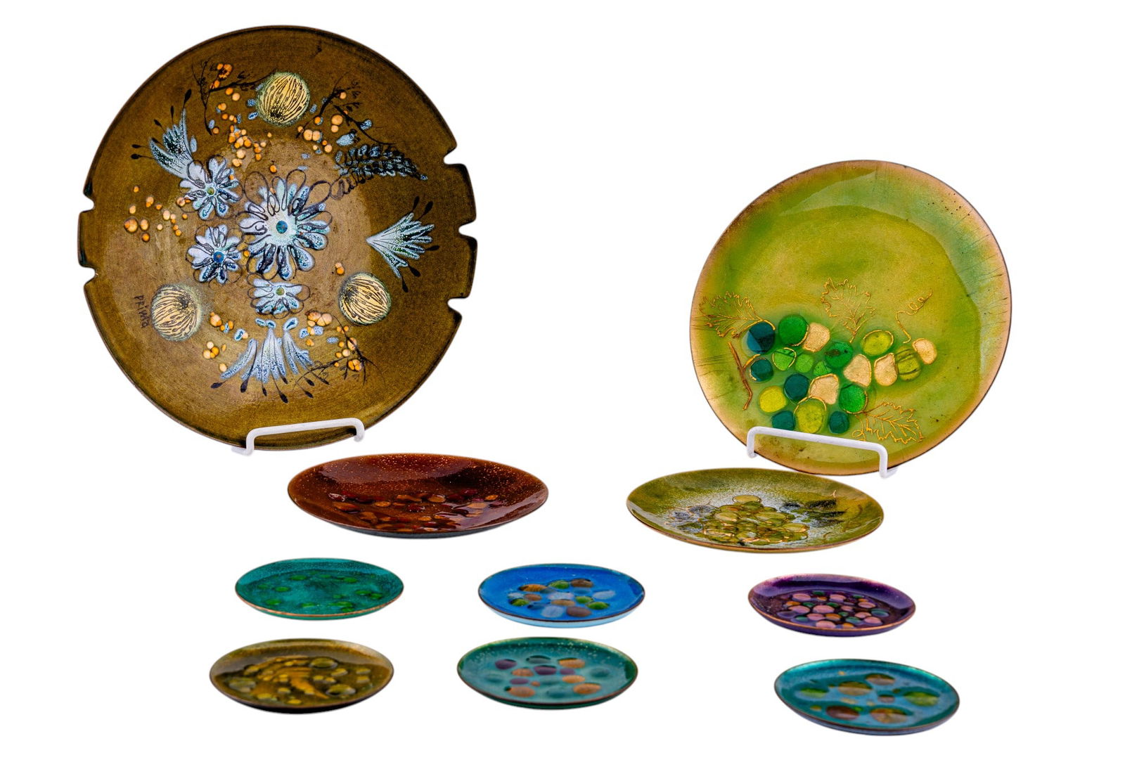 Abstract Enameled Copper Plates, Others (10) (1 of 7)
