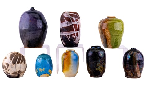 Art Pottery Vases, Some Signed (8 Pc.)