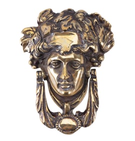 Victorian Style Heavy Cast Brass Door Knocker