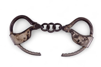Antique 19th C. John J. Towers Handcuffs
