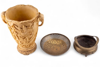 Molded Composite Vessel, Asian Incense Burner