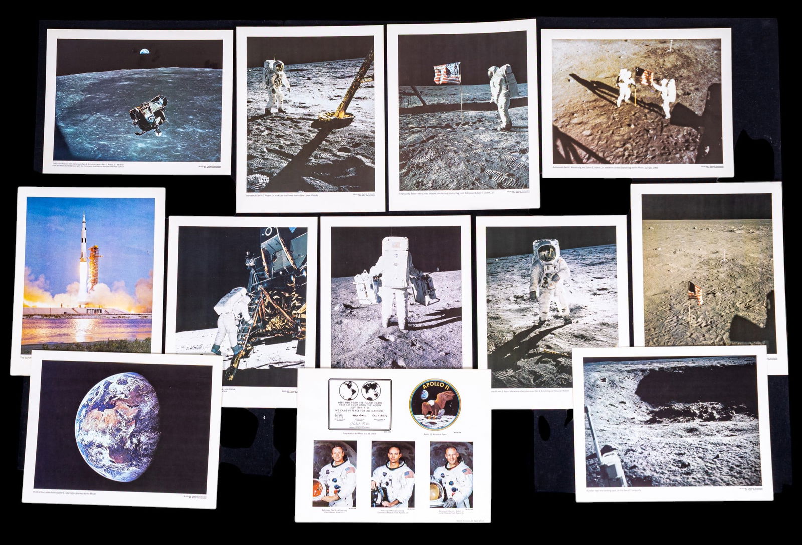 Vintage Apollo 11 Lithographs (12 Pc.) (1 of 9)