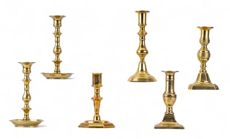 Brass Candlesticks (6)
