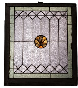 19th C Leaded Stained Glass Window