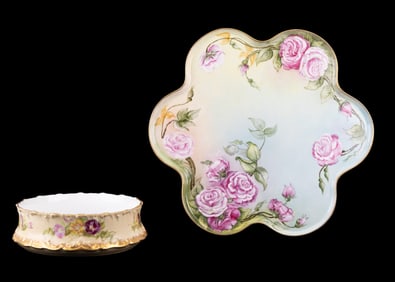 Large Unusual French Limoges Dishes (2)