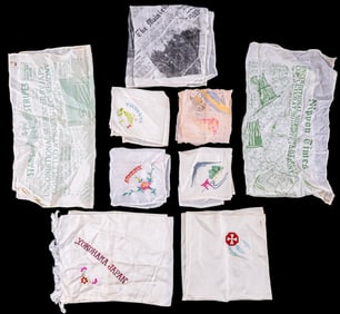 Japanese Silk Scarves c. 1945-50s