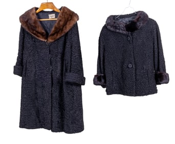 Vintage Astrakhan Wool and Fur Coats (2)
