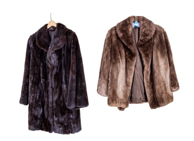 Saks Fifth Ave Mink and Other Fur Coat