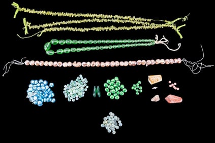 Vintage Peridot and Pearl Strands