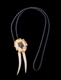 Raccoon + Antler Hilt Bolo