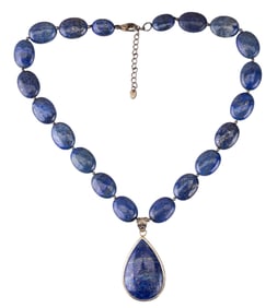 Sterling Lapis Lazuli Necklace