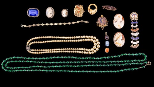 Garnets and Vintage Estate Jewelry