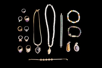 Costume Jewelry Rings, Composite Stones, more