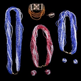 Multi-Strand Glass Bead Jewelry